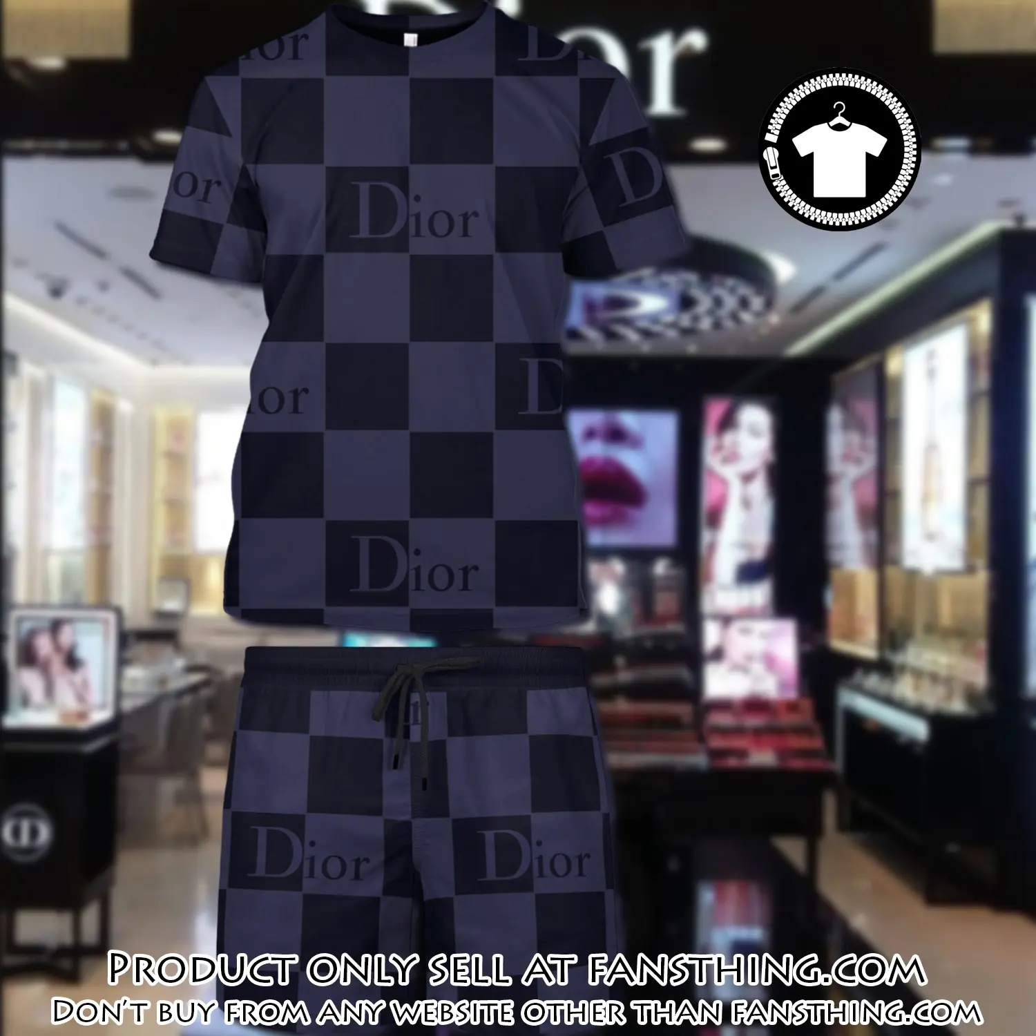 Dior combo unisex tshirt & short limited luxury outfit cts1007 fst5904158